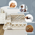 MYSKY HOME Couch Cover for Sectional Sofa Set for Dog Cat Pets Couch Cover 3 - Image 4