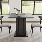 Small Black Dining Table for 2-4, 31.5 Inch Farmhouse Square Kitchen Table - Image 4