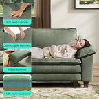 LINSY HOME 123" Modular Sectional Sofa, 3-Seat Corduroy Modern Cloud Couch - Image 6