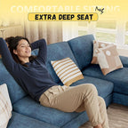 JUMMICO Sectional Couches for Living Room, U Shaped Couch - Image 4