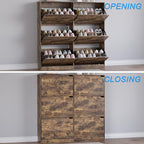BORNOON Shoe Cabinet with 6 Flip Drawers, Slim Narrow Shoe Storage Cabinet - Image 5
