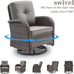 Belord Small Conversation Sets Patio Funiture - Image 4