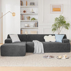 Weture 107" Modular Sectional Cloud Couch, Boneless couches Sponge sectionals by Weture