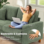 Kidirect 70in Corduroy Couch, Sofas - Image 4