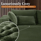 138" Cloud Sectional Couch, Comfort U Shaped Boneless Couch - Image 8