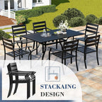 HOMREST 7 Piece Outdoor Patio Dining Set - Image 4