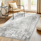 RELEANY Washable Area Rugs 4'x6' Non-Slip Modern Abstract Soft - Image 3