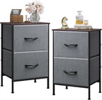 WLIVE Night Stand Set 2, Dresser and Nightstand Sets, Nightstands by WLIVE