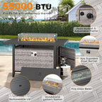 10-Seat Outdoor Wicker Patio Furniture Set - Image 8