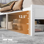 Furnulem White Full Size Bed Frame - Image 9