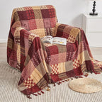 Boho Throw Blanket, Patchwork Large Blankets - Image 7