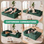 108” Modular Sectional Sofa, Cloud Sectional Couch - Image 4