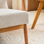 Mid Century Modern Accent Chair, Solid Wood Comfy Living Room Chair - Image 9