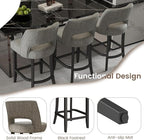 VKNOW Bar Stools Set of 6, Modern Counter Stools - Image 5