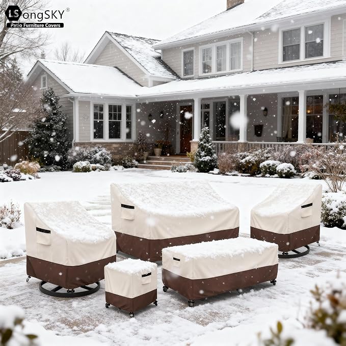 Outdoor Swivel Chair Cover 2 Pack, 100% Waterproof Heavy Duty Patio Chair Covers - Image 7