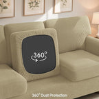 SUBRTEX 7 Pieces Stretch Sofa Slipcover Sets Couch Cover Sets Backrest Cushion - Image 6