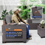 Outdoor Patio Furniture Set, 12 Pieces Outdoor Sectional Furniture High - Image 3