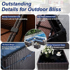 10 Pieces Patio Furniture Set - Image 8