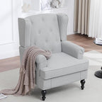 Accent Chair for Living Room, Mid Century Modern Upholstered Armchair, Wingback - Image 8