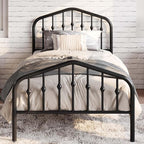 SHA CERLIN Twin Size Metal Platform Bed Frame by SHACERLIN