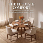 RIVOVA Modern Dining Chairs Set of 6, Comfortable Dining Room Chairs - Image 3