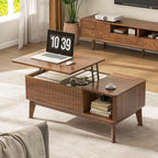 LYNCOHOME Fluted Lift Top Coffee Table - Image 6