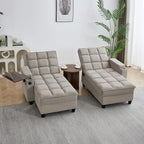 70.9" Chaise Lounge Chair Indoor, Oversized Boucle Upholstered Sofa Bed - Image 4