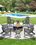 SERWALL Folding Outdoor Side Table Set of 4, Small Adirondack Side Table - Image 11