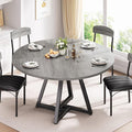 Jocoevol Round Kitchen Dining Room Table Circle Dining Dinner Table by JOCOEVOL