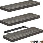QEEIG Floating Shelves for Wall Bathroom Shelf Bedroom Kitchen Living Room - Image 10