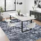 6x6 Area Rug Living Room Rug: Washable Modern Abstract Soft Thin Rug Indoor - Image 4