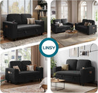 LINSY HOME Loveseat Sofa with Storage - Image 4