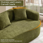 131" Oversized Sectional Sofa for Living Room, Modern Luxury Plush Chenille - Image 6