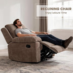 Betsy Furniture Modern Fabric Recliner Sofa Set, Loveseat w/Console, Recliner - Image 3