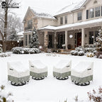 Patio Swivel Chair Cover 4 Pack, Waterproof Heavy Duty Outdoor Chair Covers - Image 7