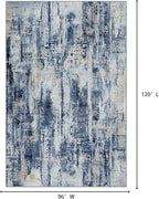 8x10 Area Rugs Washable Rug: Large Modern Abstract Living Room Rug Soft - Image 2