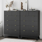 Xixini Fluted Dresser for Bedroom - Image 4