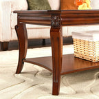 LEEMTORIG Vintage Glass Top Coffee Table - Image 6