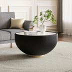 SSLine Bowl-Shape Coffee Table Set of 2 Modern Sintered Stone Top Nesting - Image 3