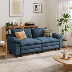 LINSY HOME 90" Modular Cloud Love Seat Sofa, Corduroy Soft Sectional Couch by LINSYHOME