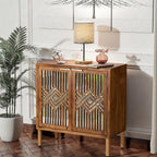 COZAYH 2 Door Accent Cabinet, Wood Sideboard Storage Furniture - Image 5