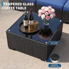 Patio Furniture Sets, 7-Piece Outdoor Sectional Sofa Set - Image 6