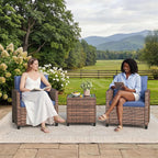 GarveeHome 3-Piece Outdoor Wicker Sofa Set, PE Rattan Patio Furniture - Image 7