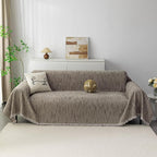 MYSKY HOME Boho Couch Cover Sand Sofa Covers - Image 2