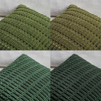 Fancy Homi Set of 4 Green Spring Decorative Throw Pillow Covers 12x12 Inch - Image 4
