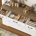 HOSTACK Buffet Cabinet with Drawers, Modern Farmhouse Coffee Bar Station Wood - Image 5