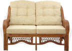 Malibu Lounge Loveseat Sofa Natural Rattan Wicker Handmade Design - Image 3