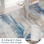 Western Coastal Beach Wave Pattern Kitchen Runner Rug - Image 8