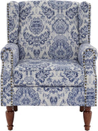 Pia Ricco High Back Floral Accent Chair - Image 6