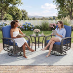 3-Piece Patio Furniture Set, 2 Swivel Rocking Chairs - Image 7